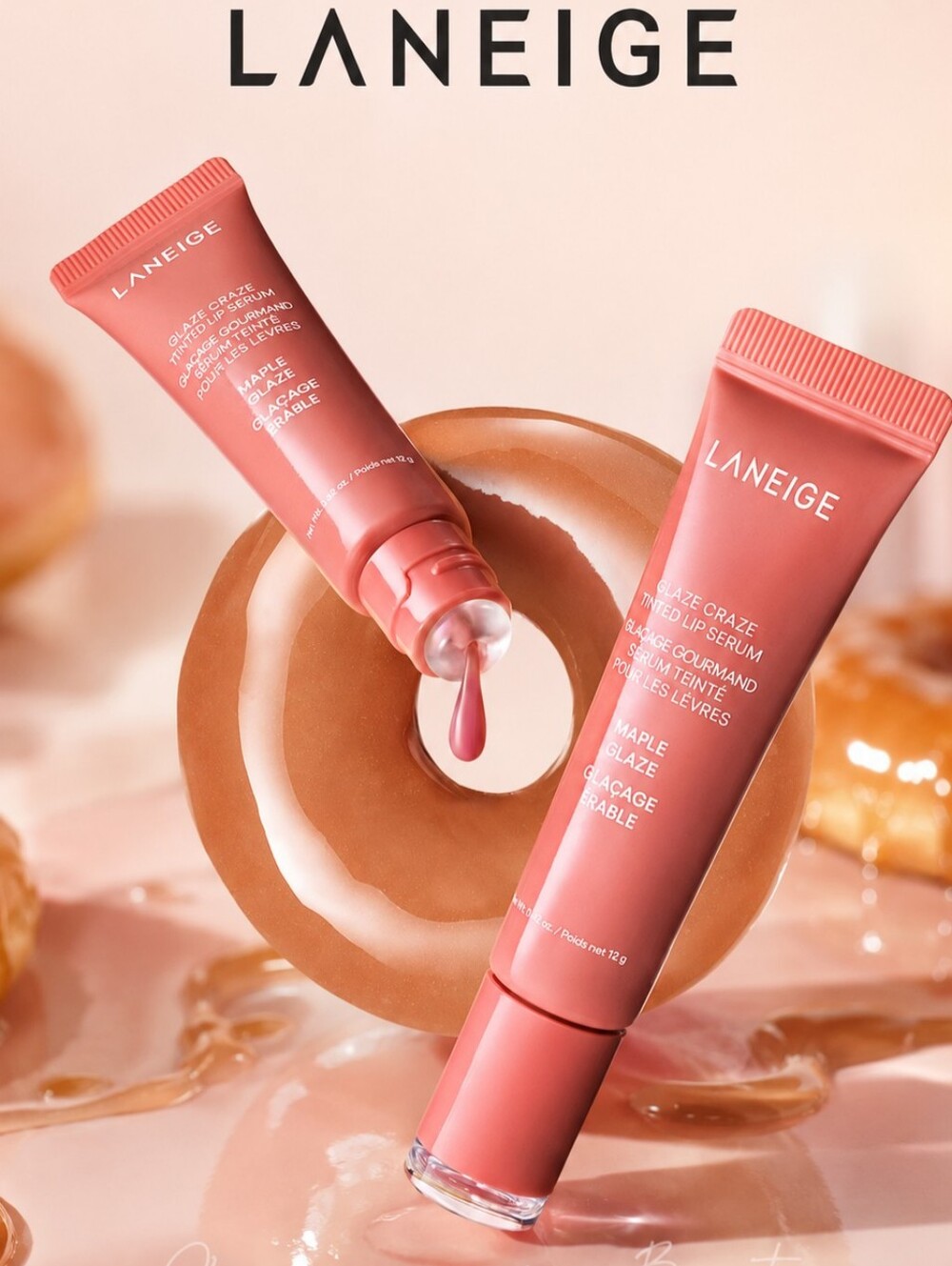 LANEIGE Maple Glaze Tinted Lip Serum Balm - Pink With Maple Flavor